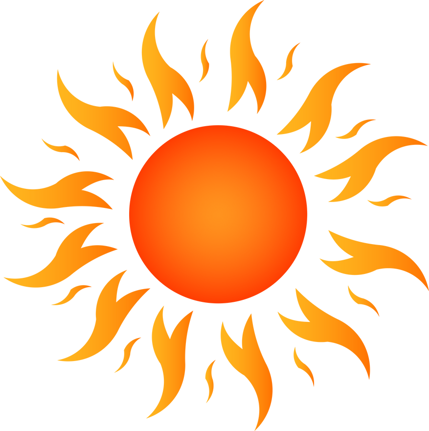 Hot Sun Illustration